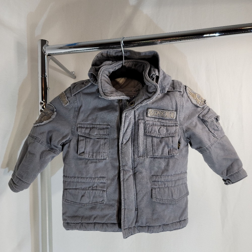 Alpha Industries 2T child's coat 100% cotton, military style